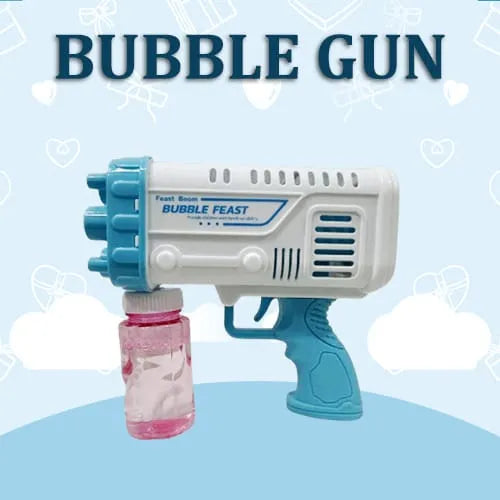 Feast Boom Bubble Feast Bubble Gun for Kids Comes with a bubble solution bottle
