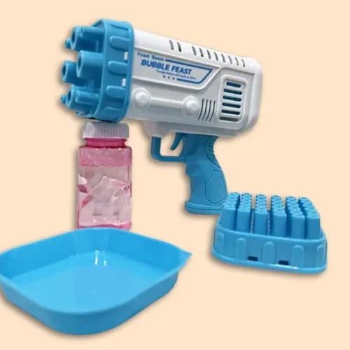 Feast Boom Bubble Feast Bubble Gun for Kids Comes with a bubble solution bottle